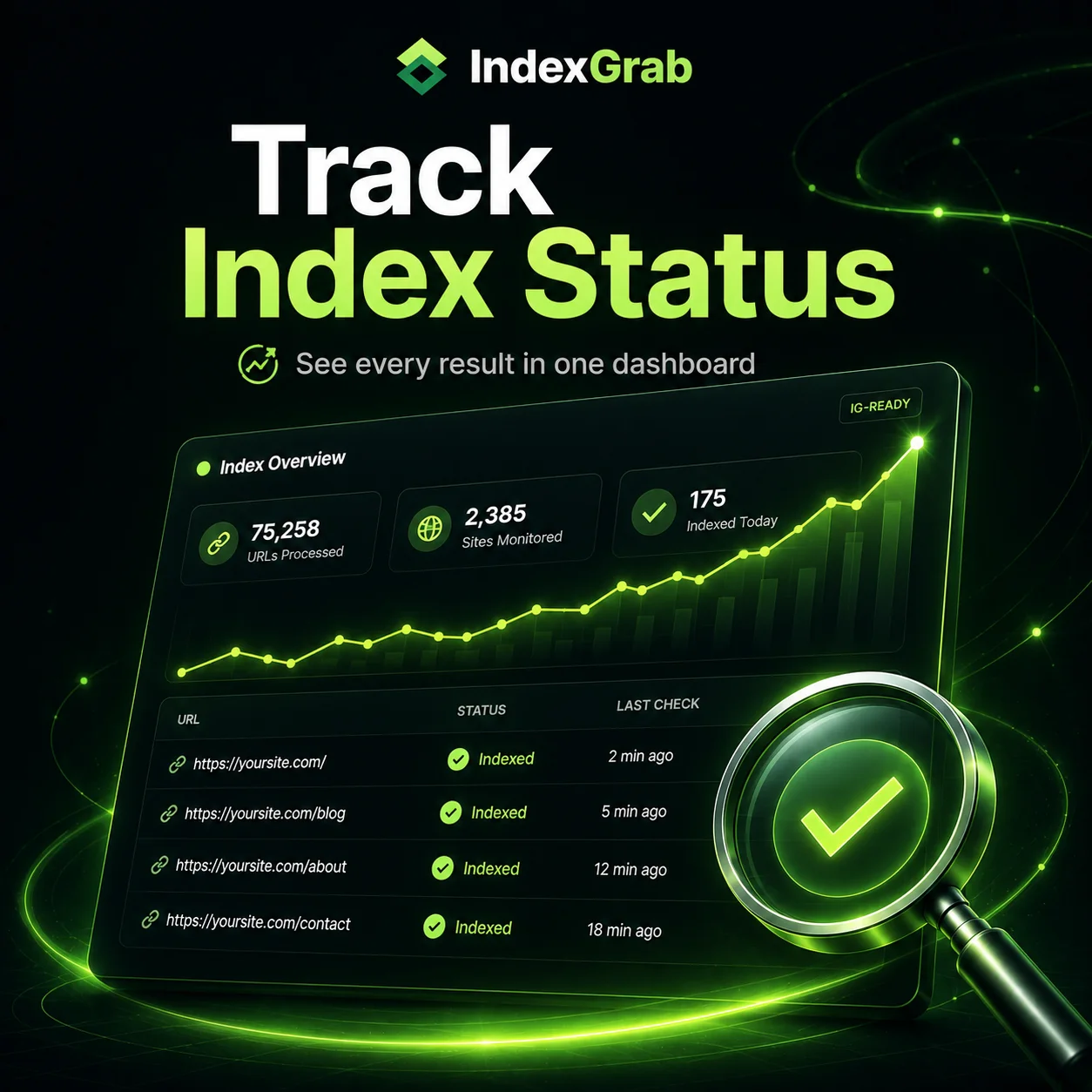 Backlink index checking and result interpretation